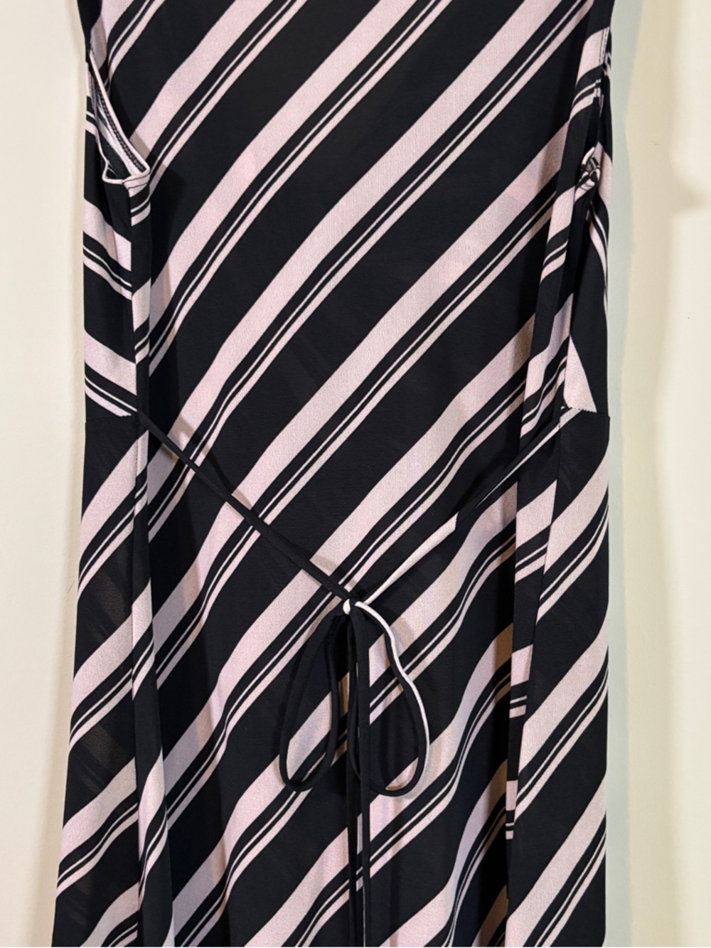 Pink and Black Striped Sleeveless Dress - Picture 5 of 6